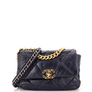 Chanel Medium 19 Flap Bag Quilted Leather